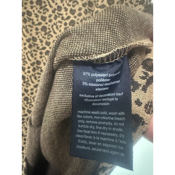 Tommy Hilfiger Animal Print Cheetah Dress Size Small - Picture 4 of 5